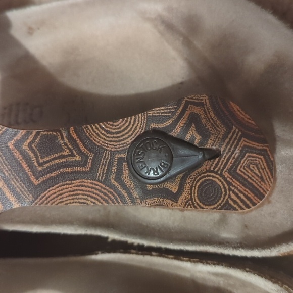 Birkenstock Gizeh Sandals Womens Brown Leather Thong Slides Size 38 - Picture 4 of 16